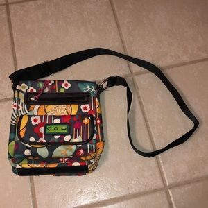 Cross body floral Lily bloom bag